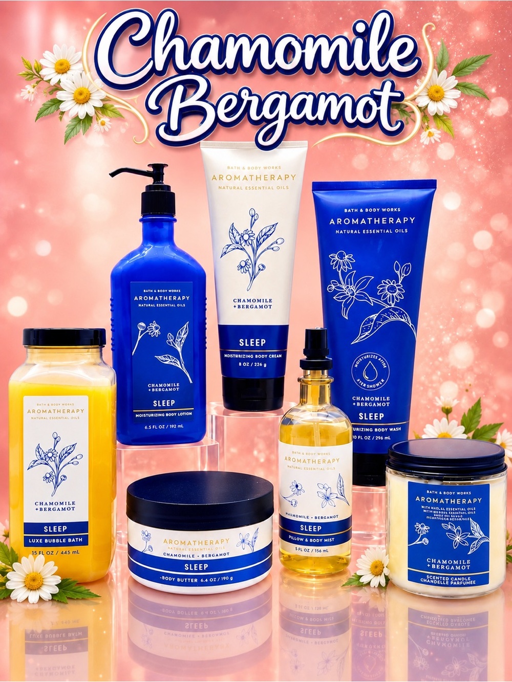 BBW 😴 Chamomile & Bergamot: Sleep😴 7 pc aromatherapy bundle